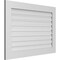 Ekena Millwork Vertical Surface Mount PVC Gable Vent: Functional, w/ 3-1/2"W x 1"P Standard Frame, 40"W x 28"H GVPVE40X2801SF - alternate 3